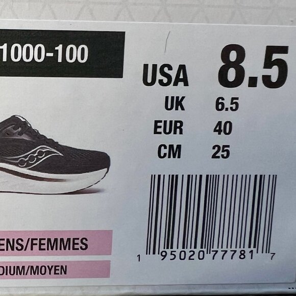 SAUCONY RIDE 18  WOMEN'S 8.5 B WIDTH - Picture 6 of 6